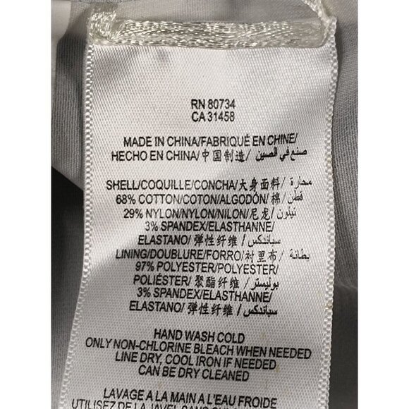 BCBGMaxAzria Black White Floral Cap Sleeve Shift Dress Garden Party Chic Small - Picture 9 of 11